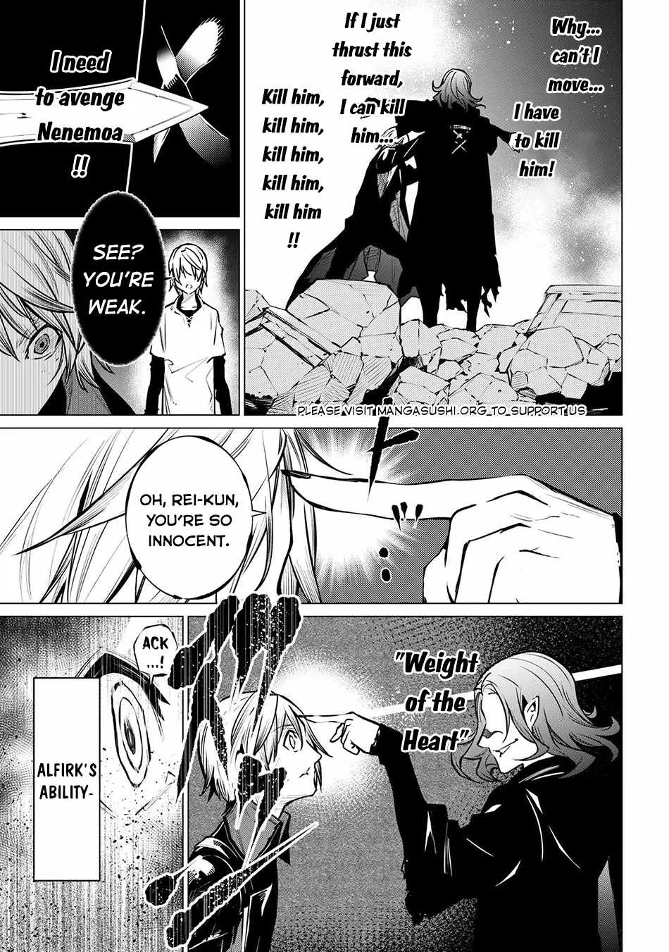 SSS RANK DUNGEON DE KNIFE ICHIHON TEWATASARE TSUIHOU SARETA HAKUMA DOUSHI: YGGDRASIL NO NOROI NIYORI JAKUTEN DEARU MARYOKU FUSOKU O KOKUFUKUSHI SEKAI SAIKYOU E TO ITARU Chapter 20.2 page 15