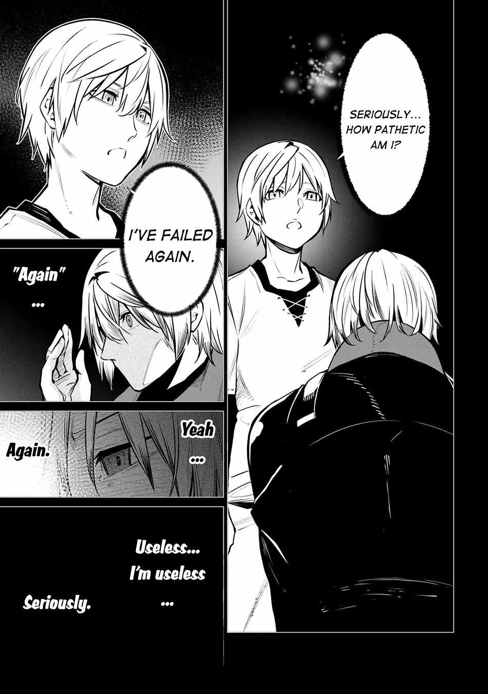 SSS RANK DUNGEON DE KNIFE ICHIHON TEWATASARE TSUIHOU SARETA HAKUMA DOUSHI: YGGDRASIL NO NOROI NIYORI JAKUTEN DEARU MARYOKU FUSOKU O KOKUFUKUSHI SEKAI SAIKYOU E TO ITARU Chapter 21.2 page 13