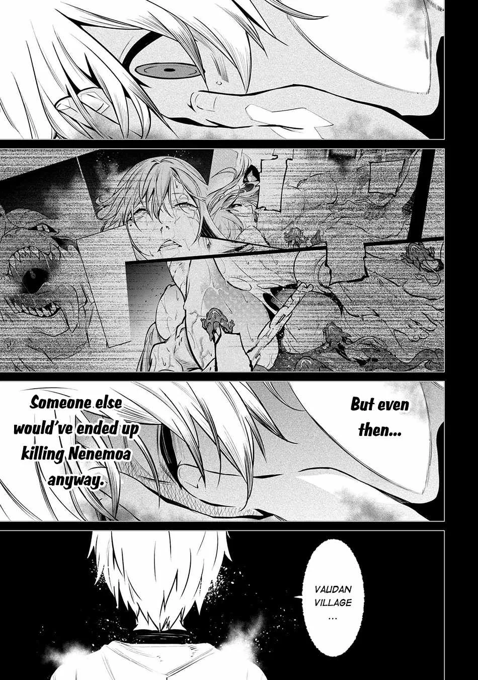 SSS RANK DUNGEON DE KNIFE ICHIHON TEWATASARE TSUIHOU SARETA HAKUMA DOUSHI: YGGDRASIL NO NOROI NIYORI JAKUTEN DEARU MARYOKU FUSOKU O KOKUFUKUSHI SEKAI SAIKYOU E TO ITARU Chapter 21.2 page 15
