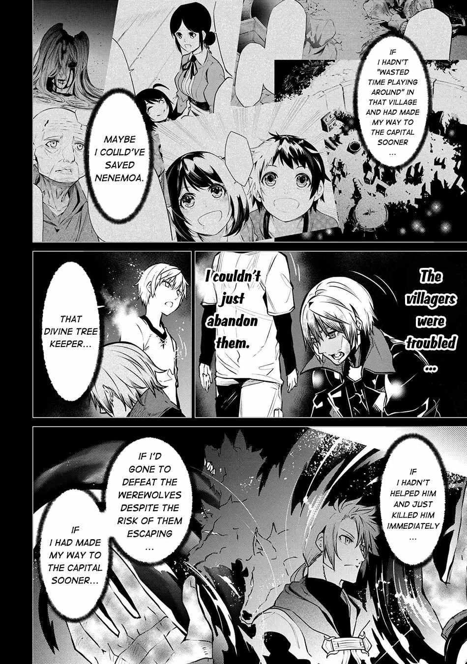 SSS RANK DUNGEON DE KNIFE ICHIHON TEWATASARE TSUIHOU SARETA HAKUMA DOUSHI: YGGDRASIL NO NOROI NIYORI JAKUTEN DEARU MARYOKU FUSOKU O KOKUFUKUSHI SEKAI SAIKYOU E TO ITARU Chapter 21.2 page 16