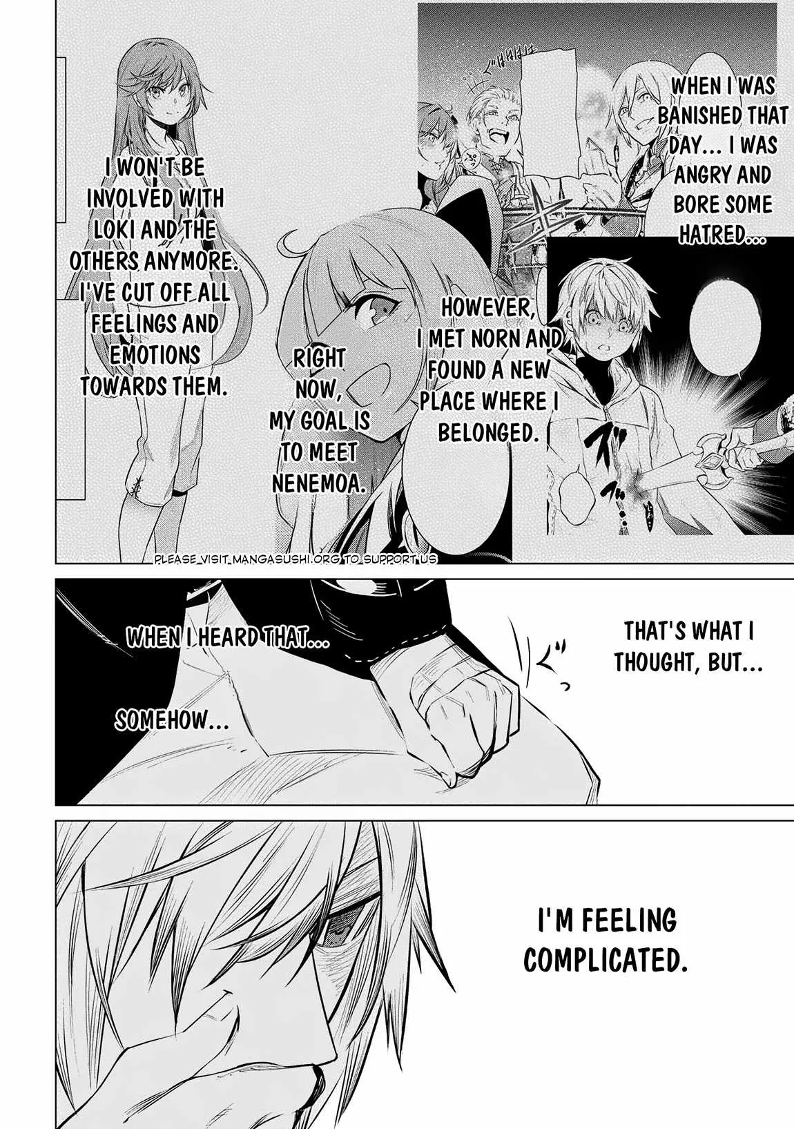 SSS RANK DUNGEON DE KNIFE ICHIHON TEWATASARE TSUIHOU SARETA HAKUMA DOUSHI: YGGDRASIL NO NOROI NIYORI JAKUTEN DEARU MARYOKU FUSOKU O KOKUFUKUSHI SEKAI SAIKYOU E TO ITARU Chapter 13.2 page 11