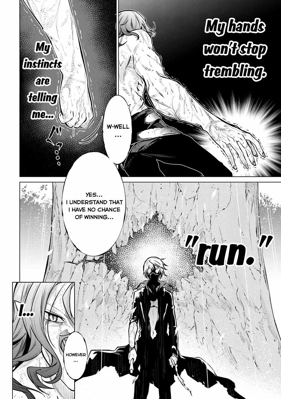 SSS RANK DUNGEON DE KNIFE ICHIHON TEWATASARE TSUIHOU SARETA HAKUMA DOUSHI: YGGDRASIL NO NOROI NIYORI JAKUTEN DEARU MARYOKU FUSOKU O KOKUFUKUSHI SEKAI SAIKYOU E TO ITARU Chapter 24 page 3