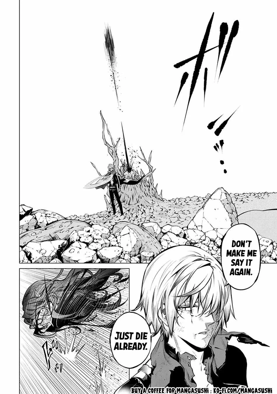 SSS RANK DUNGEON DE KNIFE ICHIHON TEWATASARE TSUIHOU SARETA HAKUMA DOUSHI: YGGDRASIL NO NOROI NIYORI JAKUTEN DEARU MARYOKU FUSOKU O KOKUFUKUSHI SEKAI SAIKYOU E TO ITARU Chapter 24 page 17