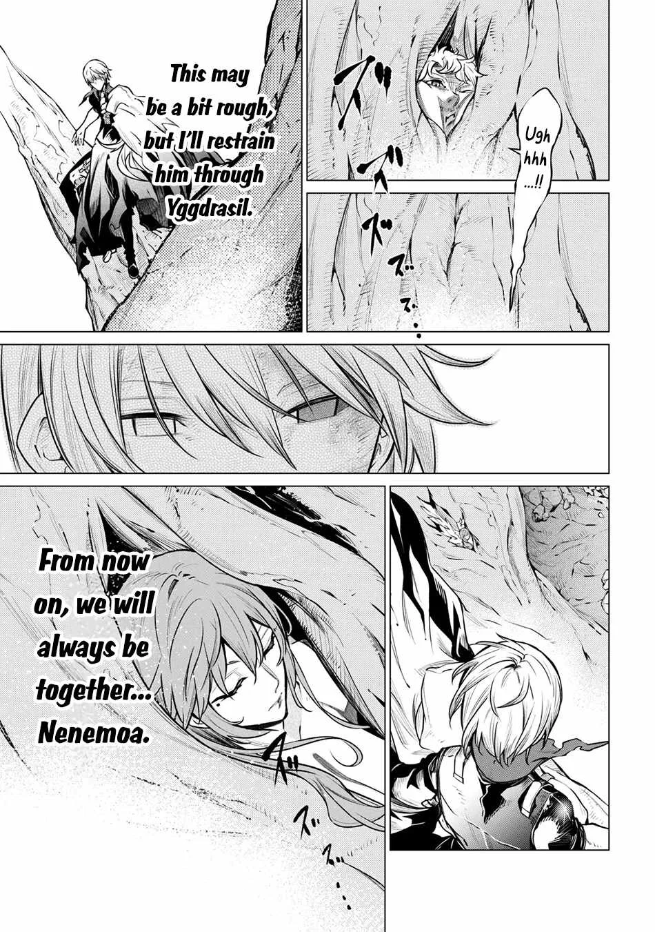 SSS RANK DUNGEON DE KNIFE ICHIHON TEWATASARE TSUIHOU SARETA HAKUMA DOUSHI: YGGDRASIL NO NOROI NIYORI JAKUTEN DEARU MARYOKU FUSOKU O KOKUFUKUSHI SEKAI SAIKYOU E TO ITARU Chapter 26 page 30