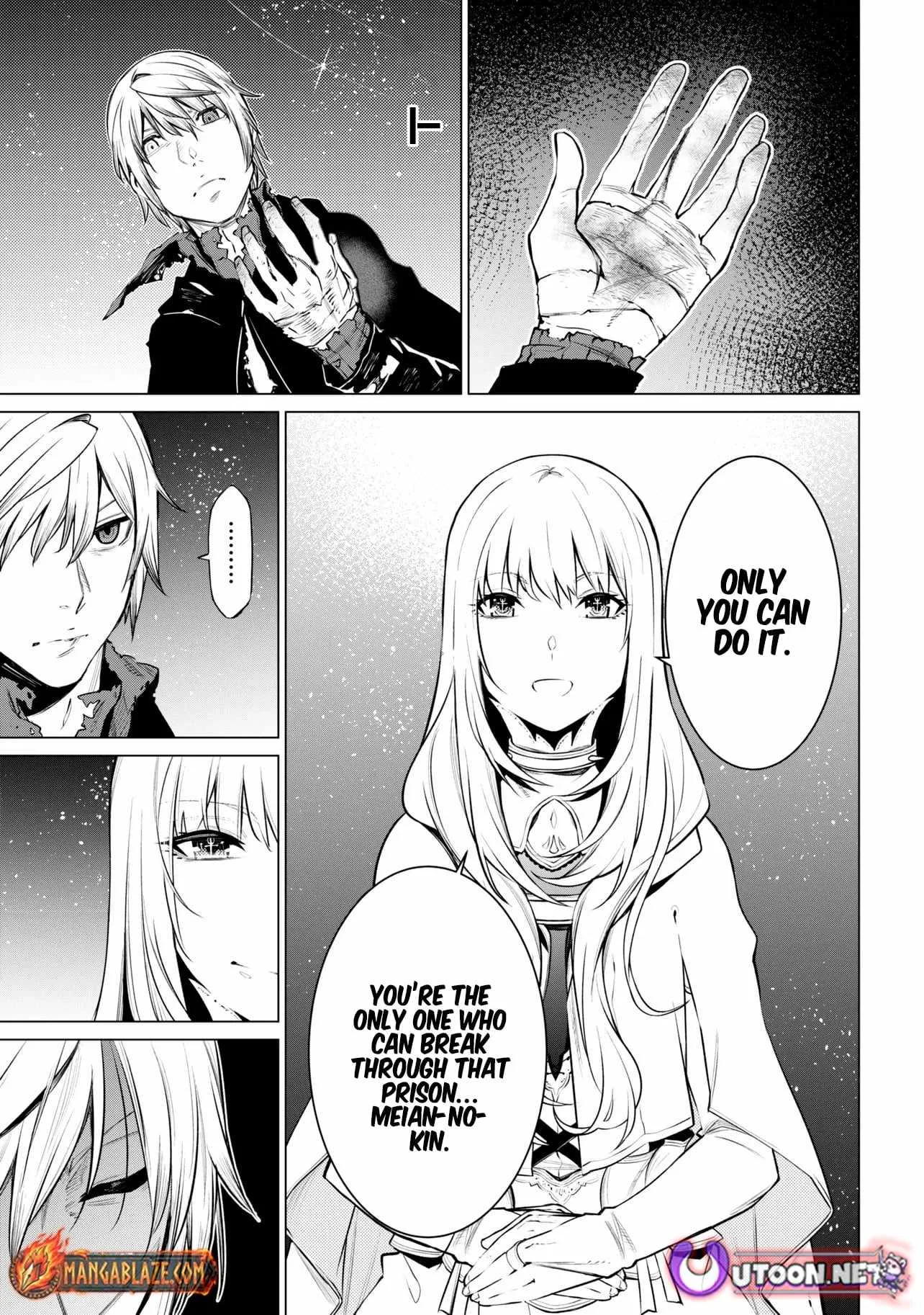 SSS RANK DUNGEON DE KNIFE ICHIHON TEWATASARE TSUIHOU SARETA HAKUMA DOUSHI: YGGDRASIL NO NOROI NIYORI JAKUTEN DEARU MARYOKU FUSOKU O KOKUFUKUSHI SEKAI SAIKYOU E TO ITARU Chapter 28.2 page 4