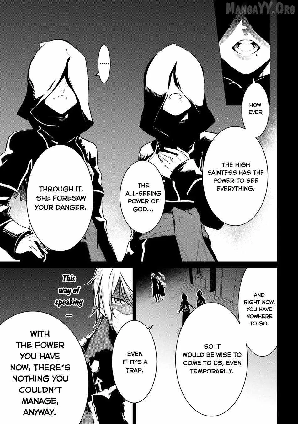 SSS RANK DUNGEON DE KNIFE ICHIHON TEWATASARE TSUIHOU SARETA HAKUMA DOUSHI: YGGDRASIL NO NOROI NIYORI JAKUTEN DEARU MARYOKU FUSOKU O KOKUFUKUSHI SEKAI SAIKYOU E TO ITARU Chapter 27 page 6
