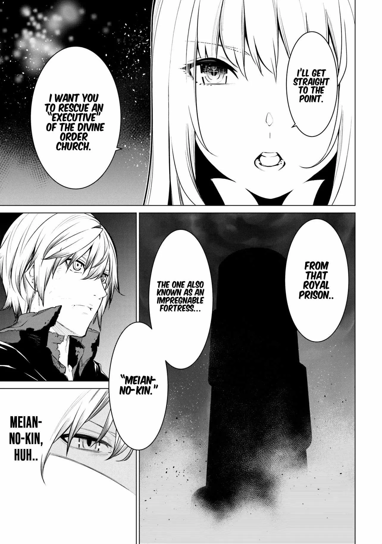 SSS RANK DUNGEON DE KNIFE ICHIHON TEWATASARE TSUIHOU SARETA HAKUMA DOUSHI: YGGDRASIL NO NOROI NIYORI JAKUTEN DEARU MARYOKU FUSOKU O KOKUFUKUSHI SEKAI SAIKYOU E TO ITARU Chapter 28.1 page 2