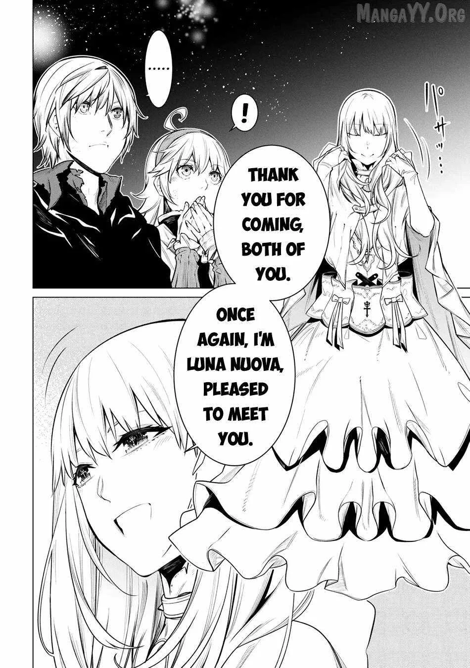 SSS RANK DUNGEON DE KNIFE ICHIHON TEWATASARE TSUIHOU SARETA HAKUMA DOUSHI: YGGDRASIL NO NOROI NIYORI JAKUTEN DEARU MARYOKU FUSOKU O KOKUFUKUSHI SEKAI SAIKYOU E TO ITARU Chapter 27 page 28