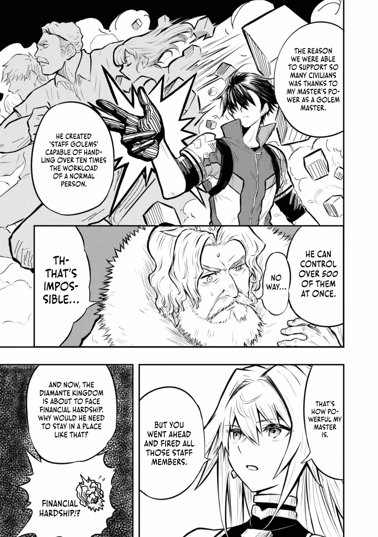 The Capital’s One-Man Army Golem Master—Unexpectedly Banished!? ~Now That I’m Free, I’ll Create the Ultimate Golem Together With My Beautiful Hero Disciples. I Don’t Care Even if They Beg Me to Come Back~ Chapter 2 page 10