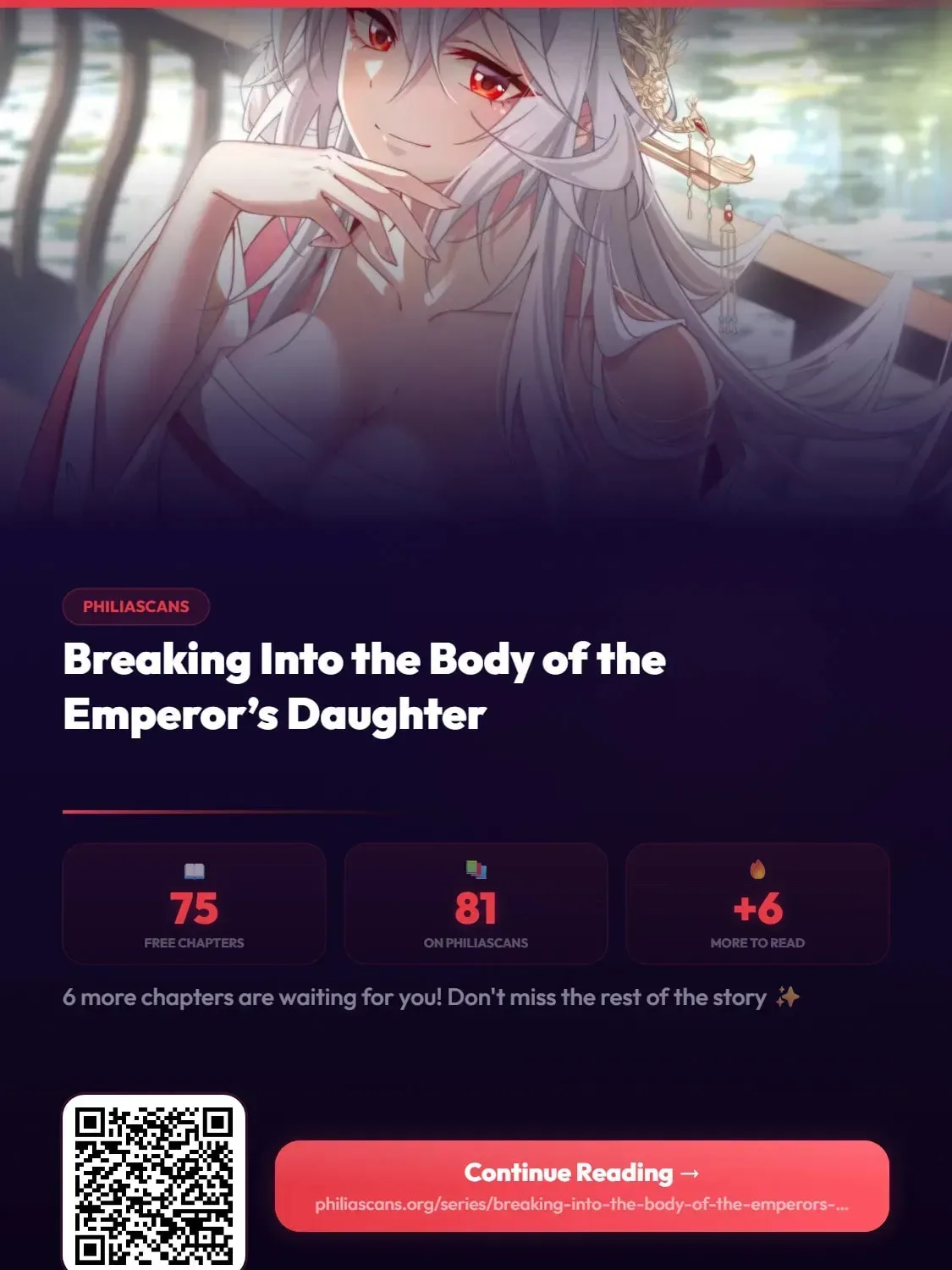 Breaking Into The Body of The Emperor’s Daughter Chapter 75 page 74