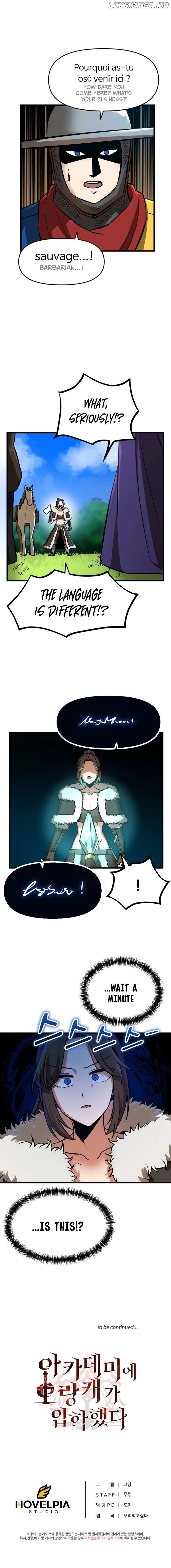 A Barbarian Was Admitted to the Academy Chapter 8 page 8