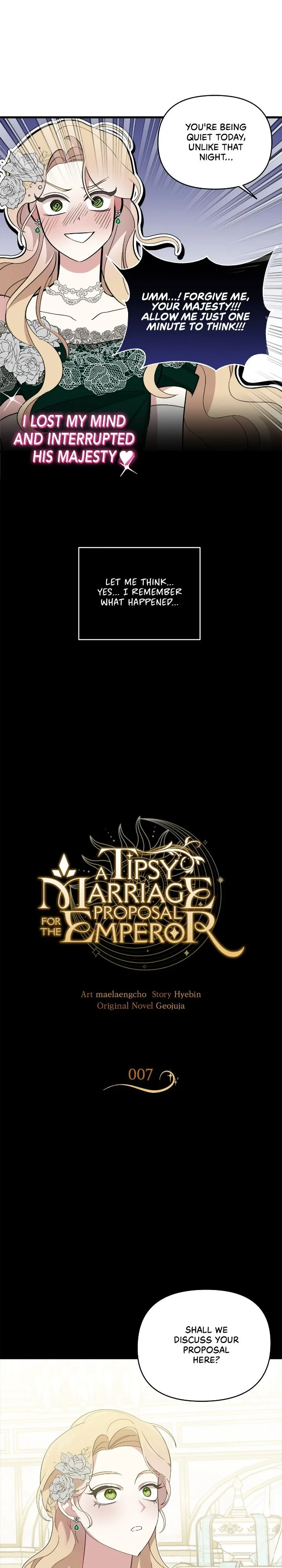 A Tipsy Marriage Proposal for the Emperor Chapter 7 page 5
