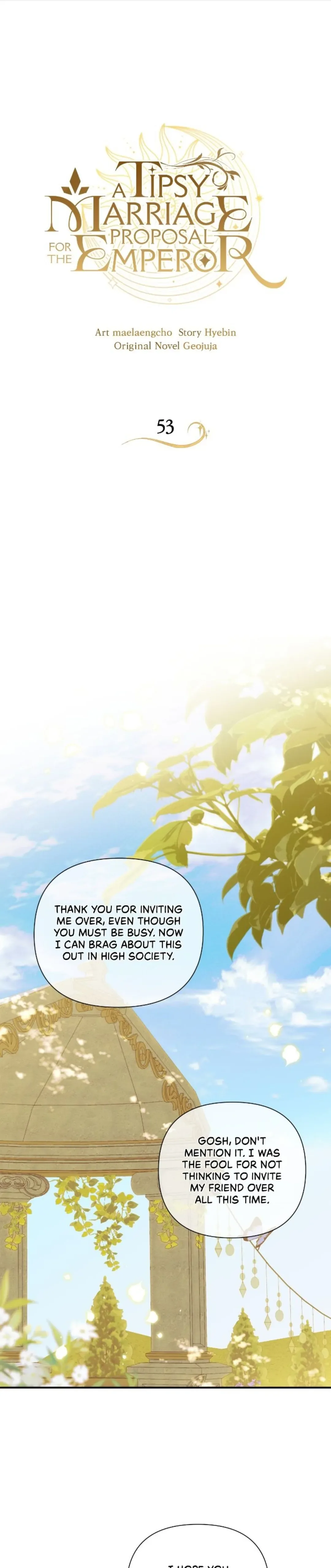A Tipsy Marriage Proposal for the Emperor Chapter 53 page 2