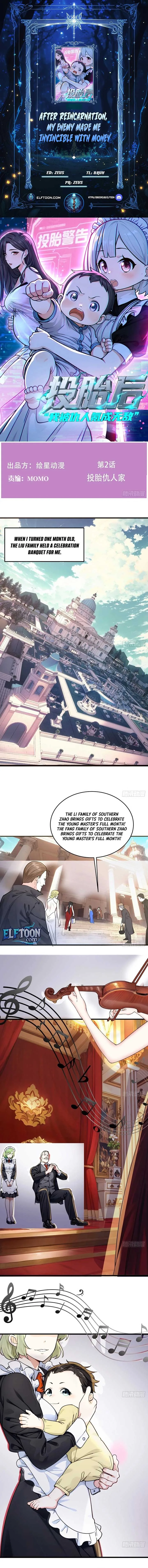 After Reincarnation, My Enemy Made Me Invincible with Money Chapter 2 page 2