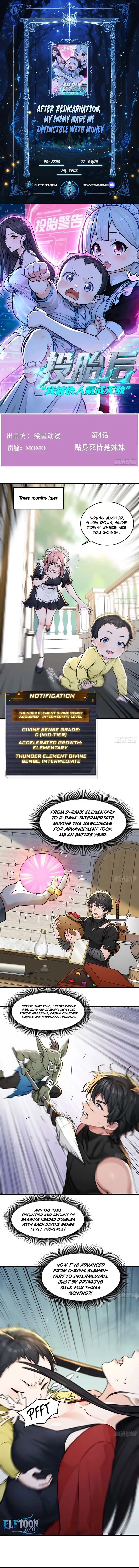 After Reincarnation, My Enemy Made Me Invincible with Money Chapter 4 page 2