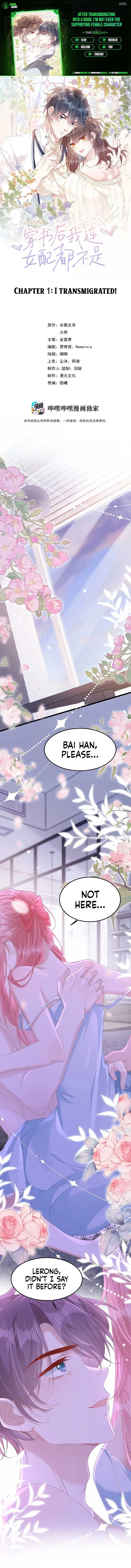 After Transmigrating Into the Novel, I Am Not Even a Female Supporting Character Chapter 1 page 2