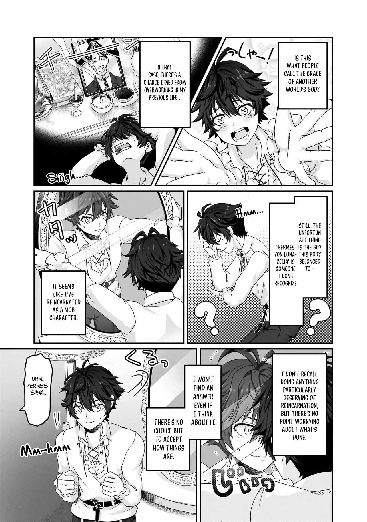 I May Just Be a Mob Character, but I'll Aim to Be the Strongest! ~Reincarnated Into a Game World, I Strive for Power on My Terms~ Chapter 1 page 19