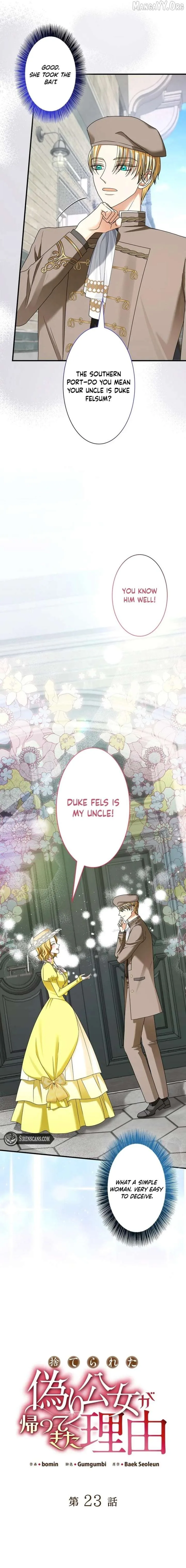The Reason the Abandoned Fake Princess Returned Chapter 23 page 6