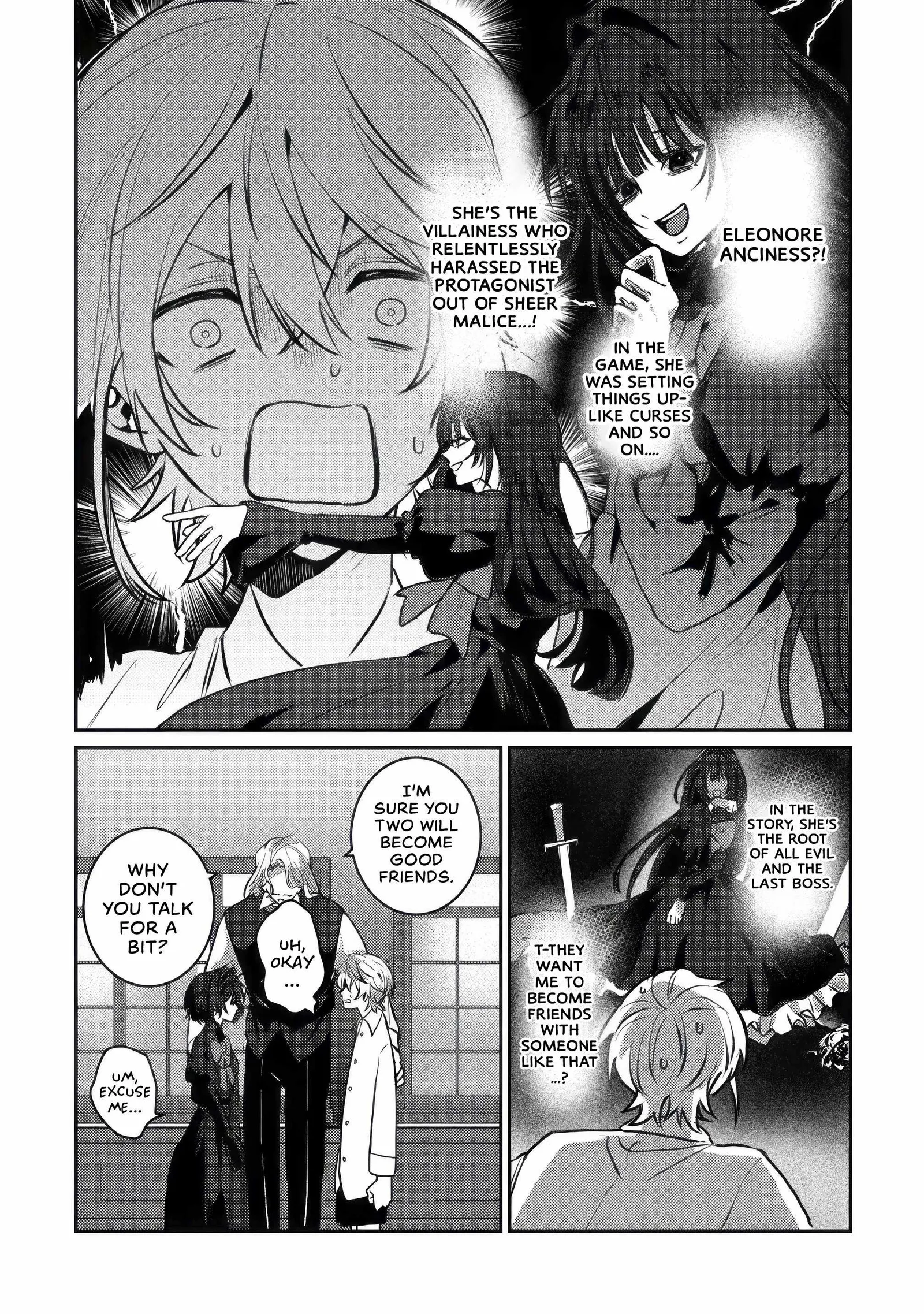 I Reincarnated as the Villainess’ Childhood Friend Who Falls into Darkness. If I Die, It’s a Guaranteed Bad End, So I Became the Strongest… But Hasn’t She Already Fallen Into Darkness [and Turned Yandere]? Chapter 1 page 15