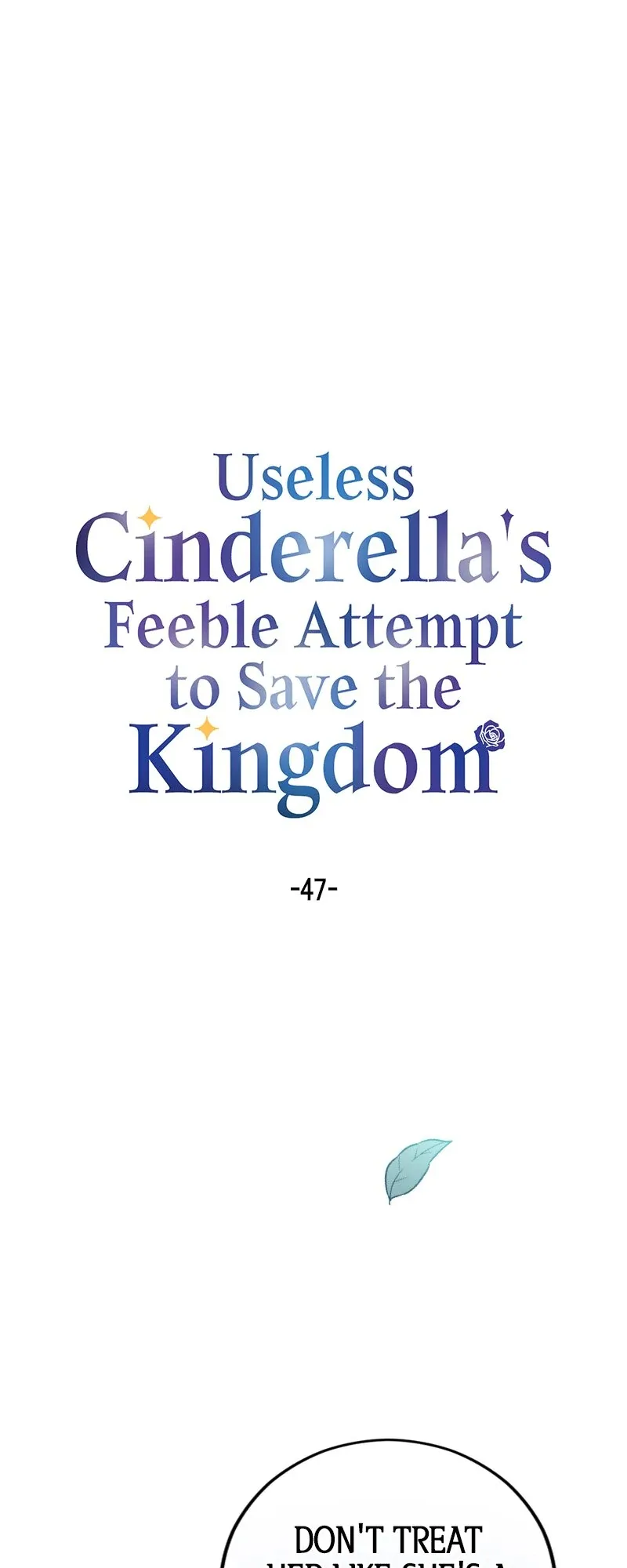 Useless Cinderella’s Feeble Attempt to Save the Kingdom Chapter 47 page 2