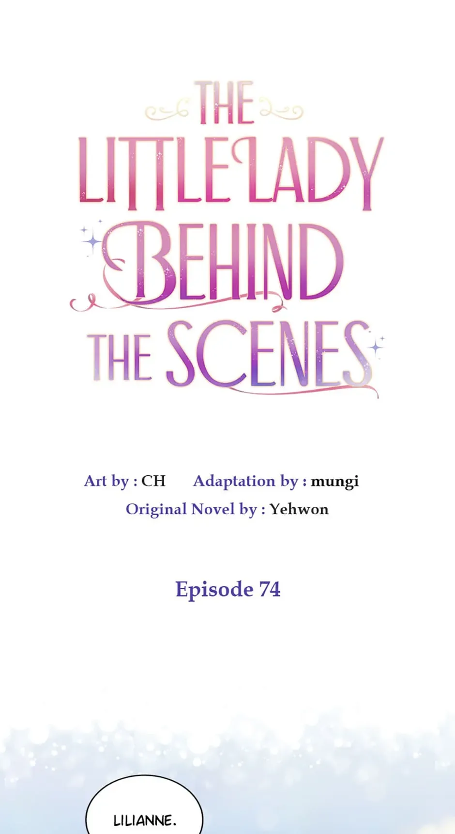 The Little Lady Behind The Scenes Chapter 74 page 2
