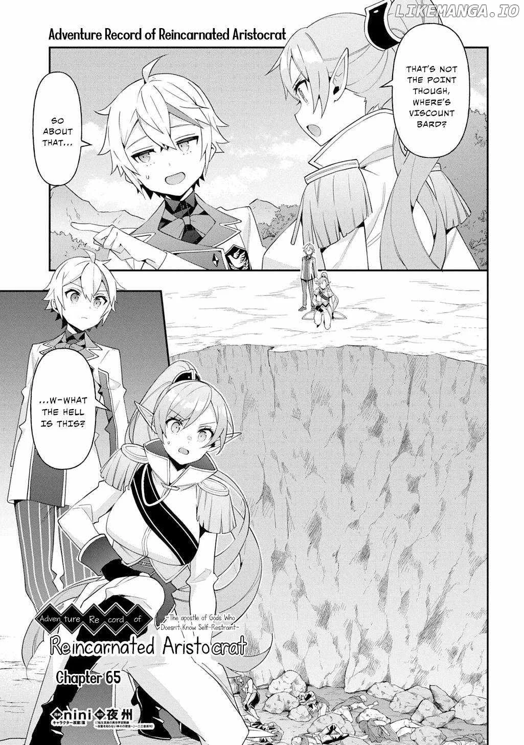 Tensei Kizoku no Isekai Boukenroku ~Jichou wo Shiranai Kamigami no Shito~ Chapter 65 page 3