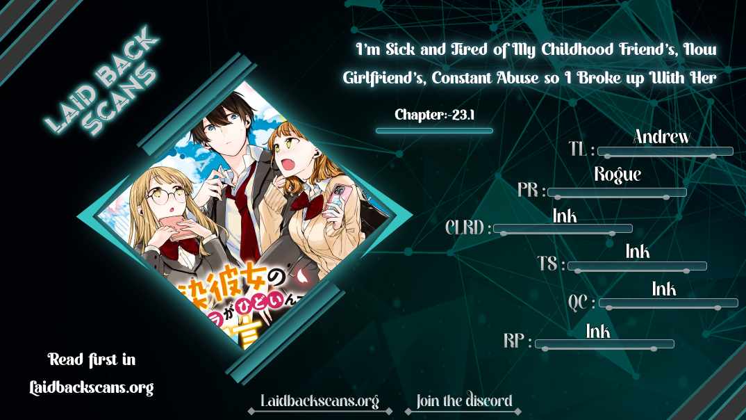 I’m Sick and Tired of My Childhood Friend’s, Now Girlfriend’s, Constant Abuse so I Broke up With Her Chapter 23.1 page 1