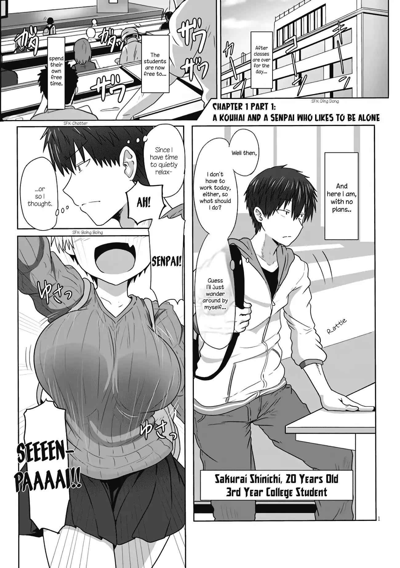 Uzaki-Chan Wa Asobitai! Chapter 1.1 page 2