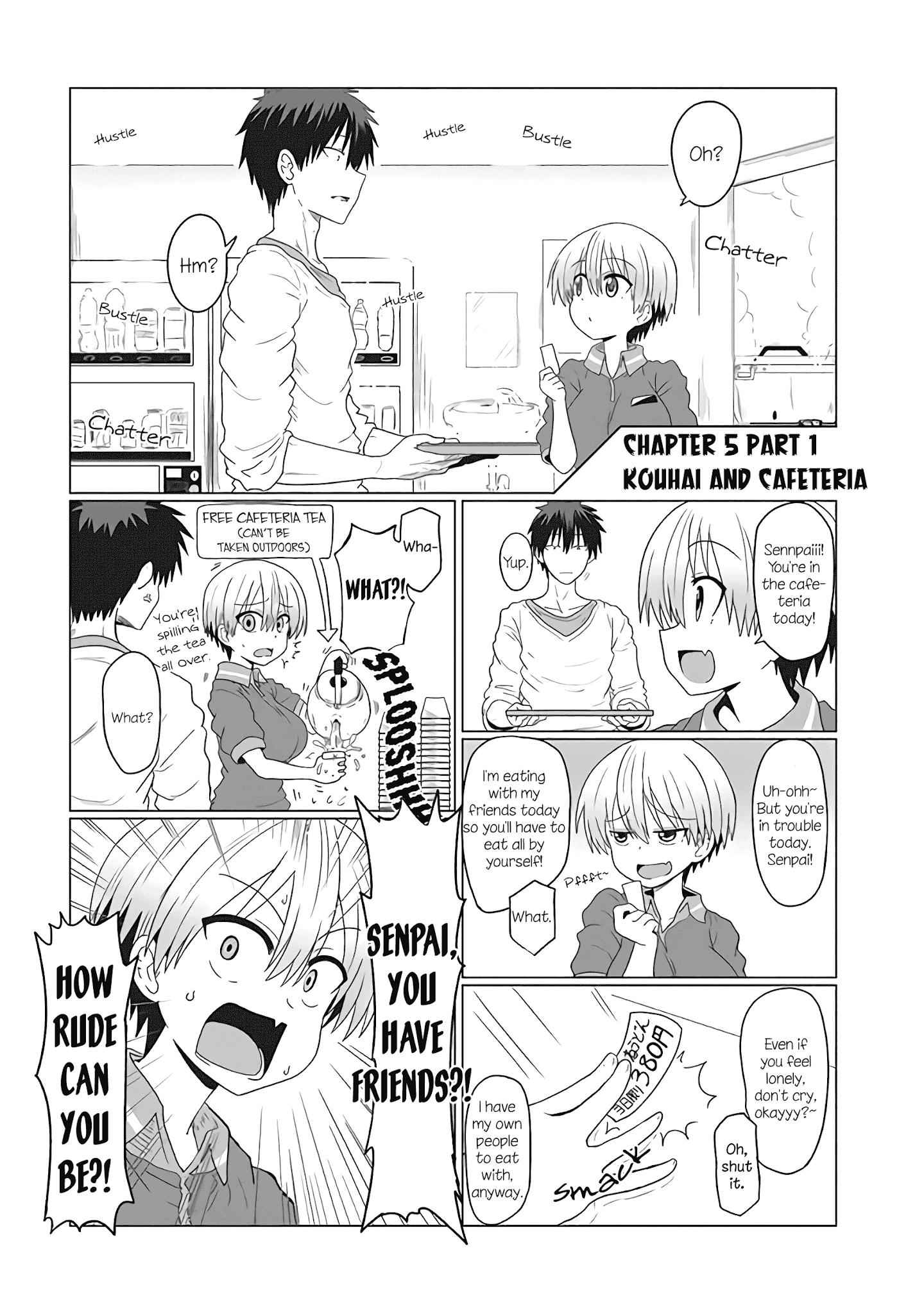 Uzaki-Chan Wa Asobitai! Chapter 5.1 page 1