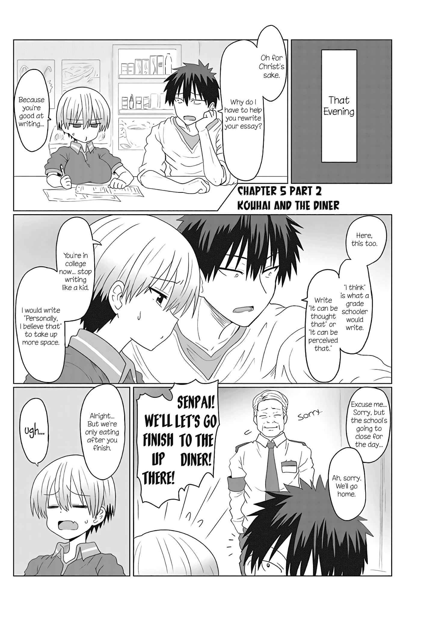 Uzaki-Chan Wa Asobitai! Chapter 5.2 page 1
