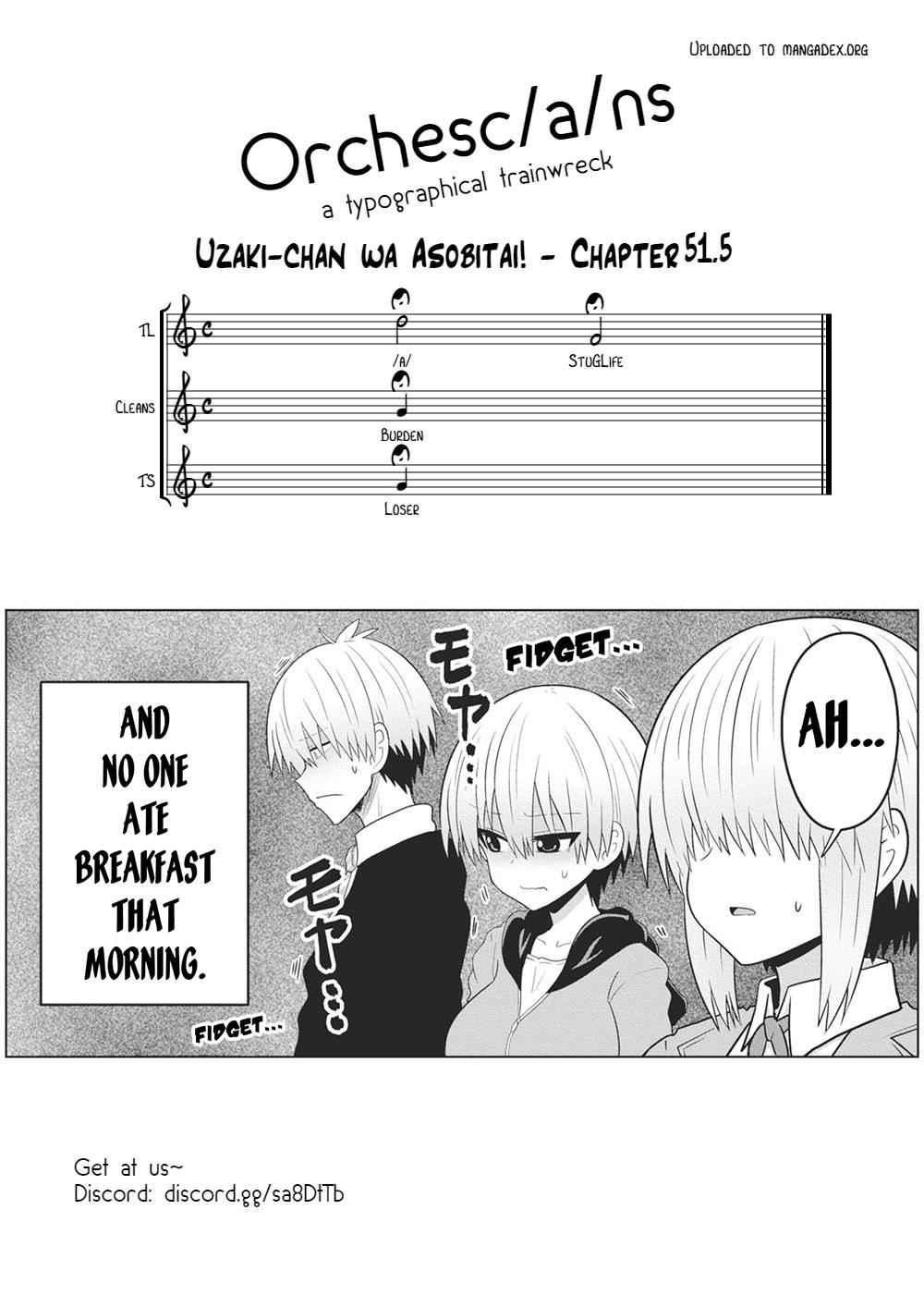 Uzaki-Chan Wa Asobitai! Chapter 51.5 page 20