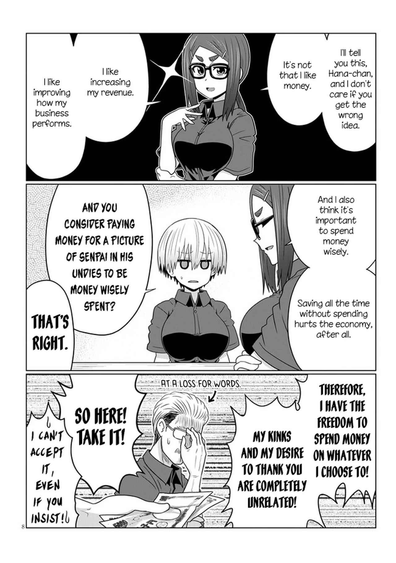 Uzaki-Chan Wa Asobitai! Chapter 68 page 8