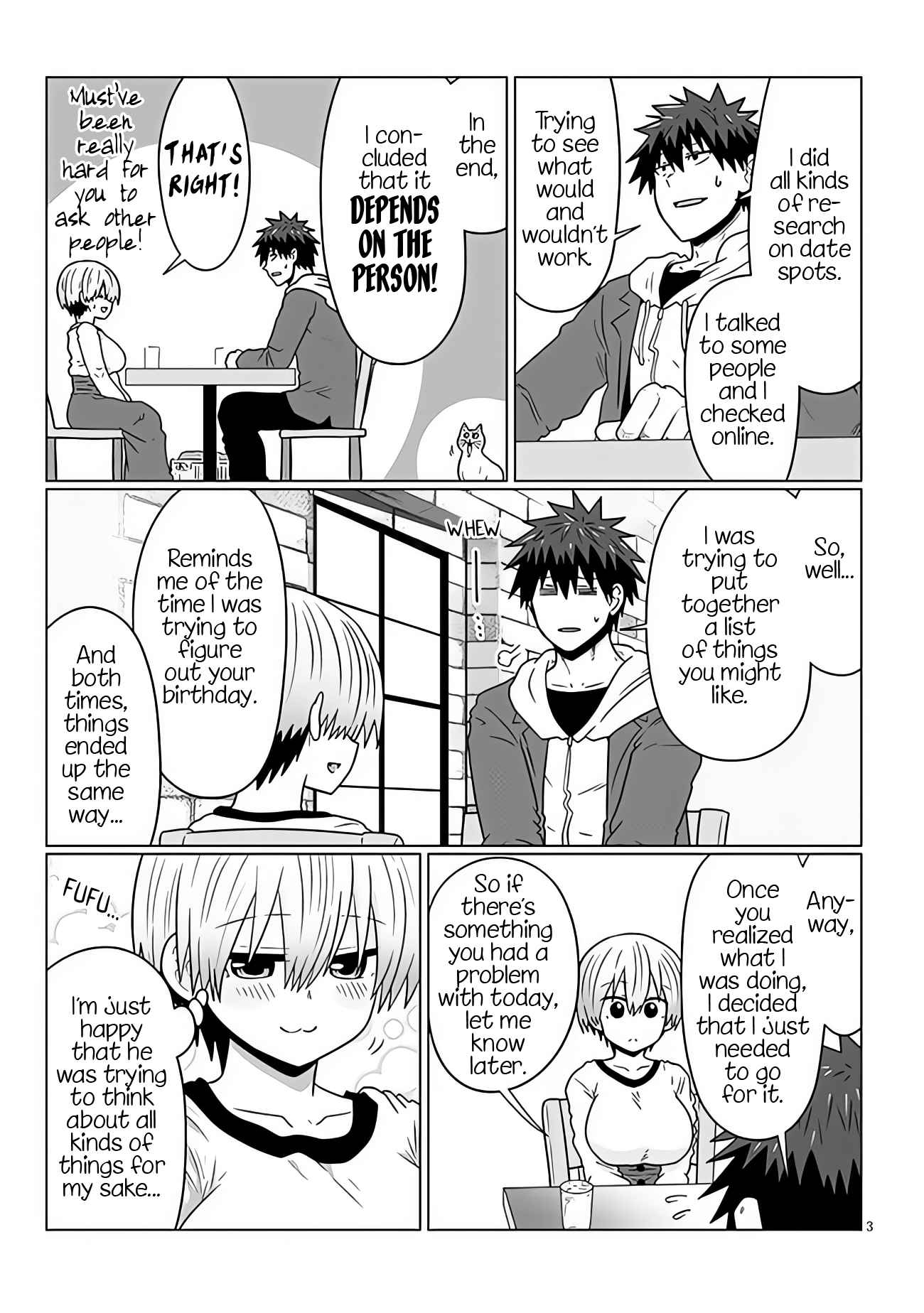 Uzaki-Chan Wa Asobitai! Chapter 93 page 3