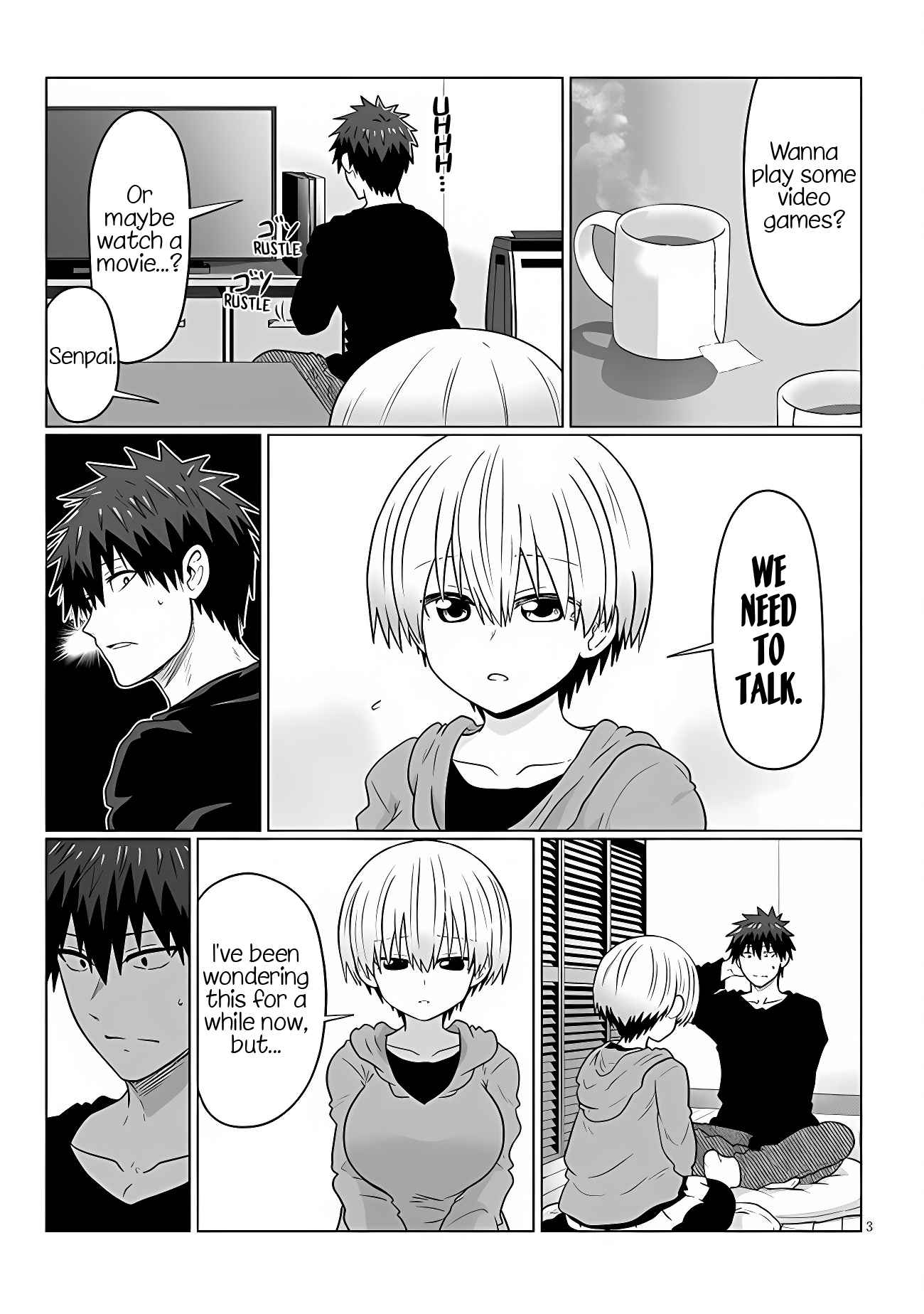 Uzaki-Chan Wa Asobitai! Chapter 100 page 3