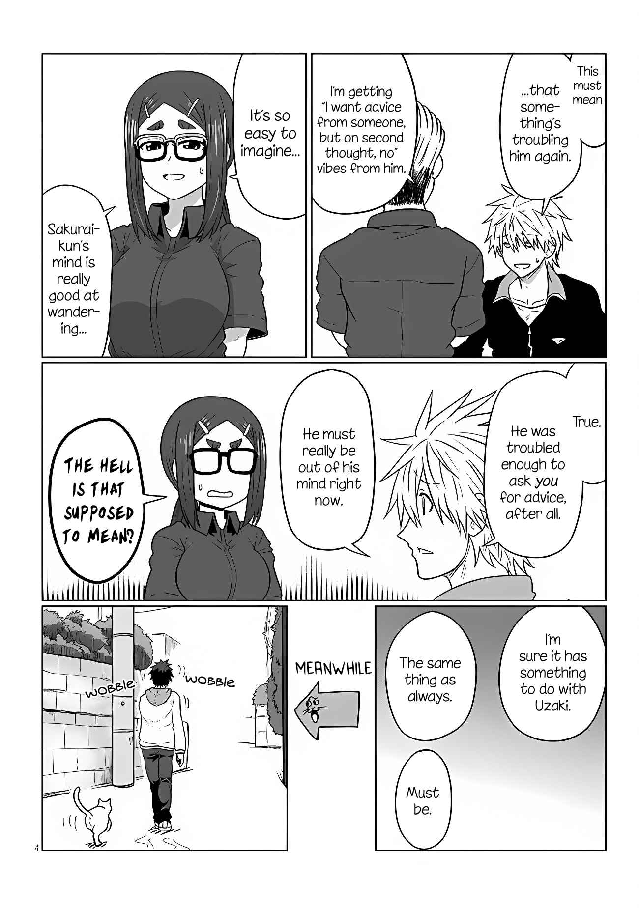Uzaki-Chan Wa Asobitai! Chapter 102 page 4
