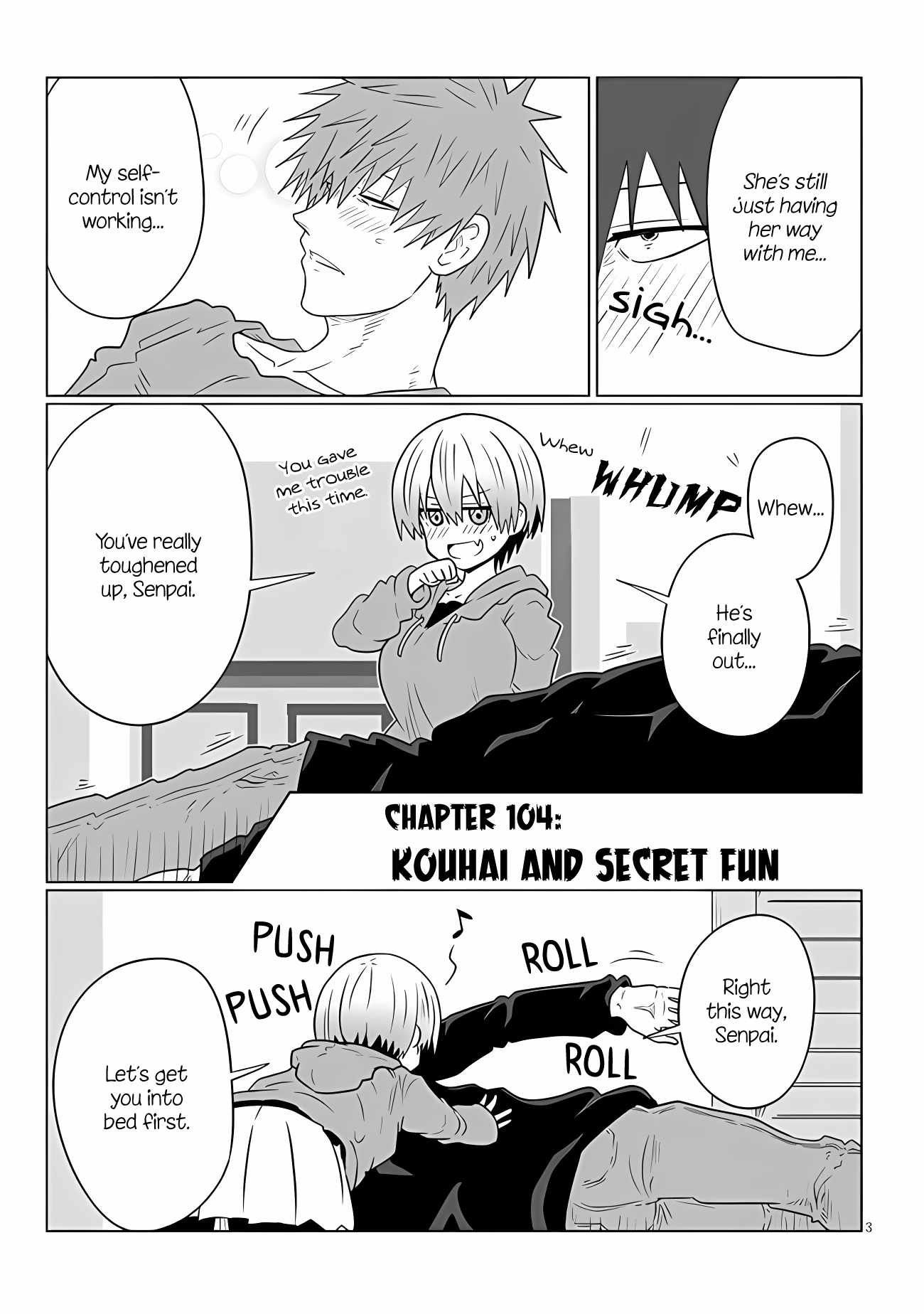 Uzaki-Chan Wa Asobitai! Chapter 104 page 3