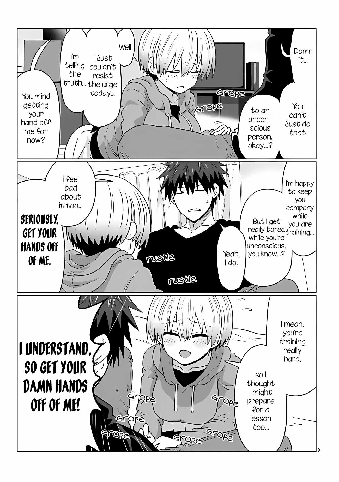 Uzaki-Chan Wa Asobitai! Chapter 105 page 9