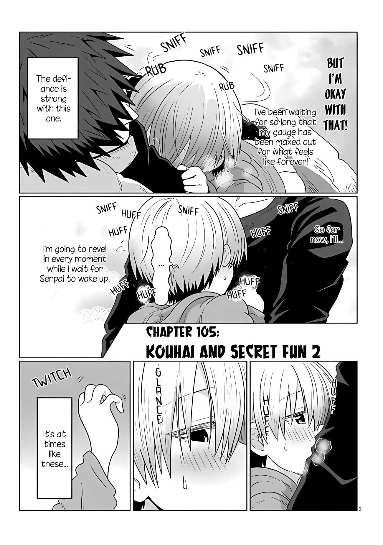 Uzaki-Chan Wa Asobitai! Chapter 105 page 3