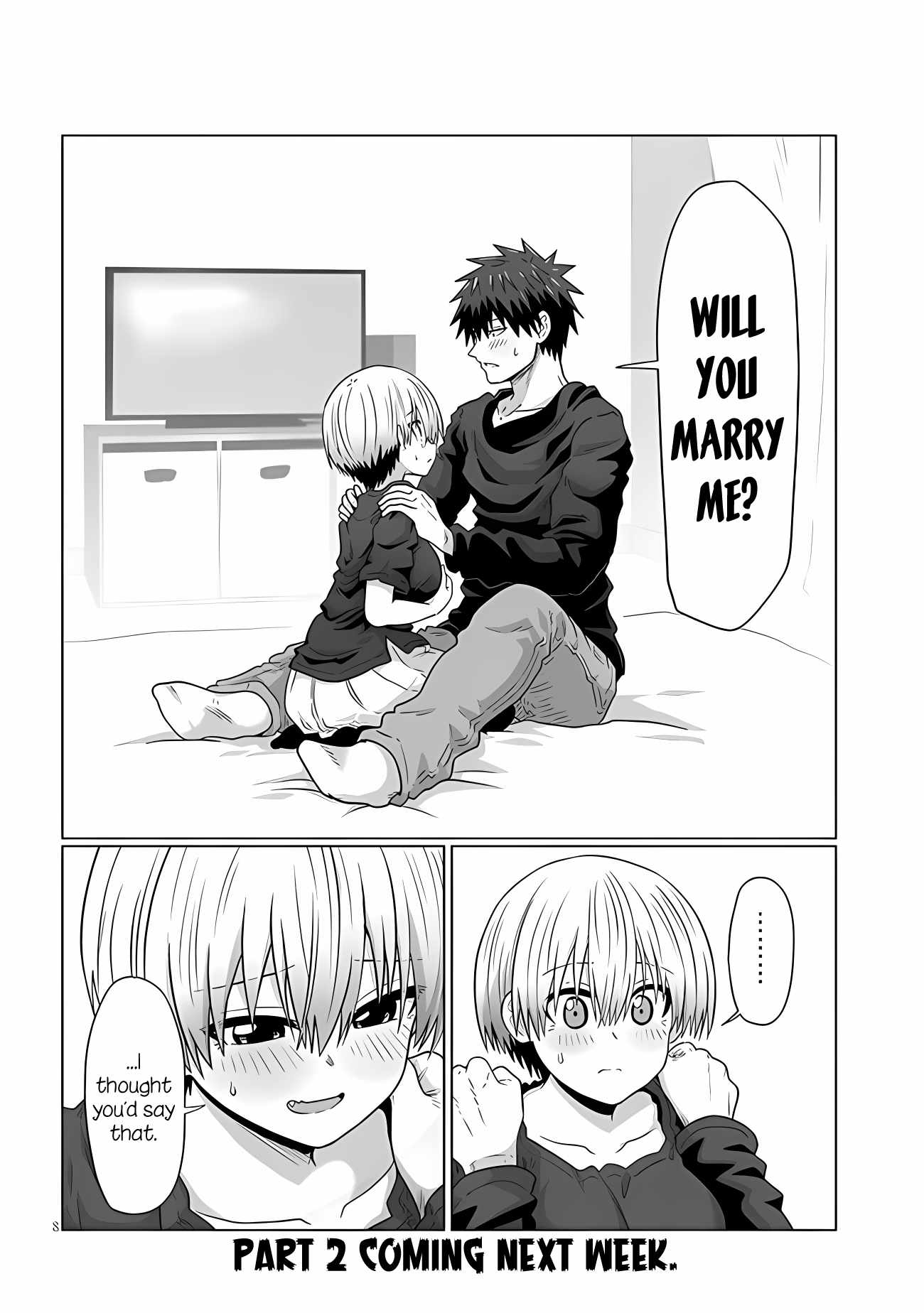 Uzaki-Chan Wa Asobitai! Chapter 106.1 page 8