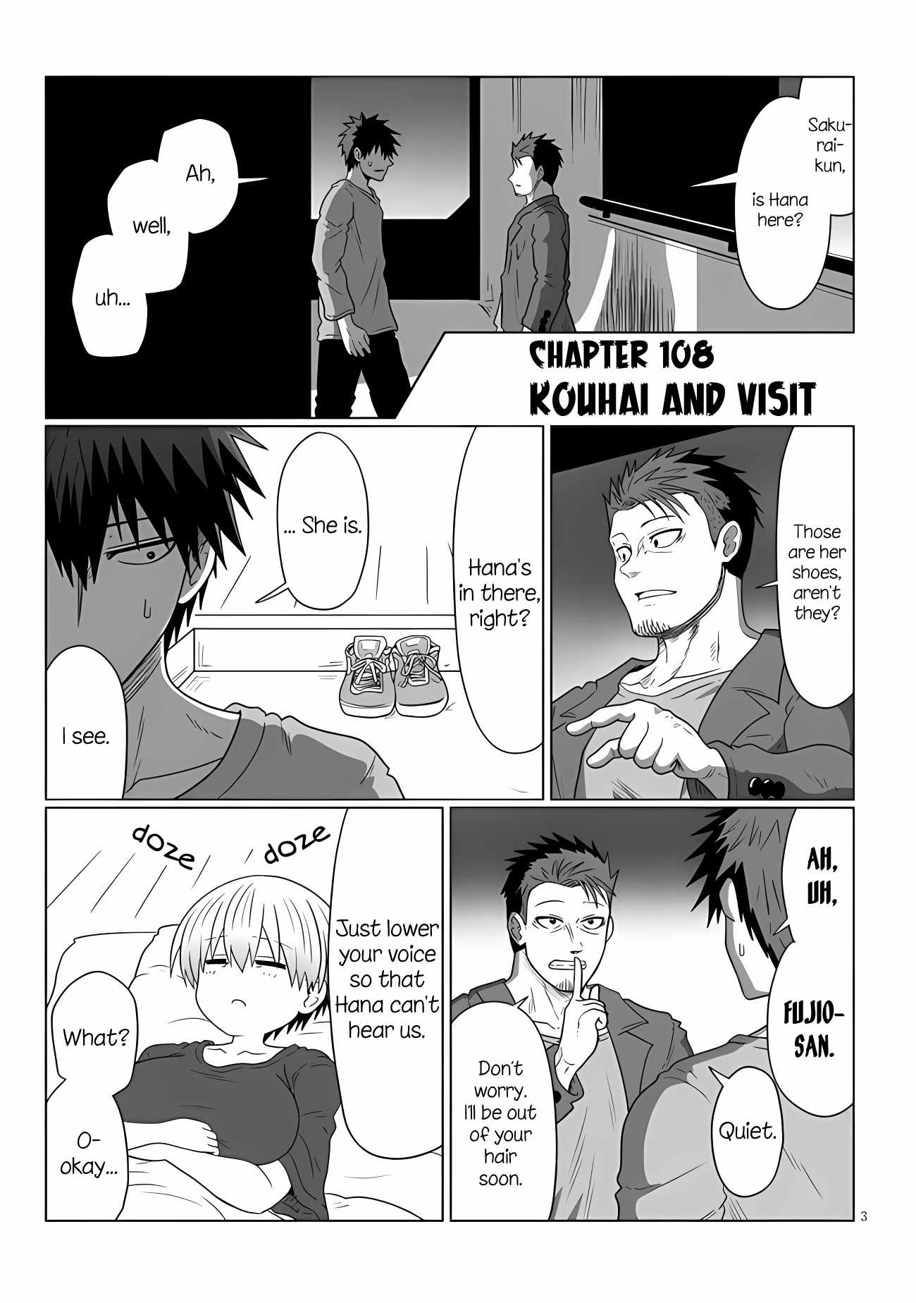 Uzaki-Chan Wa Asobitai! Chapter 108 page 3