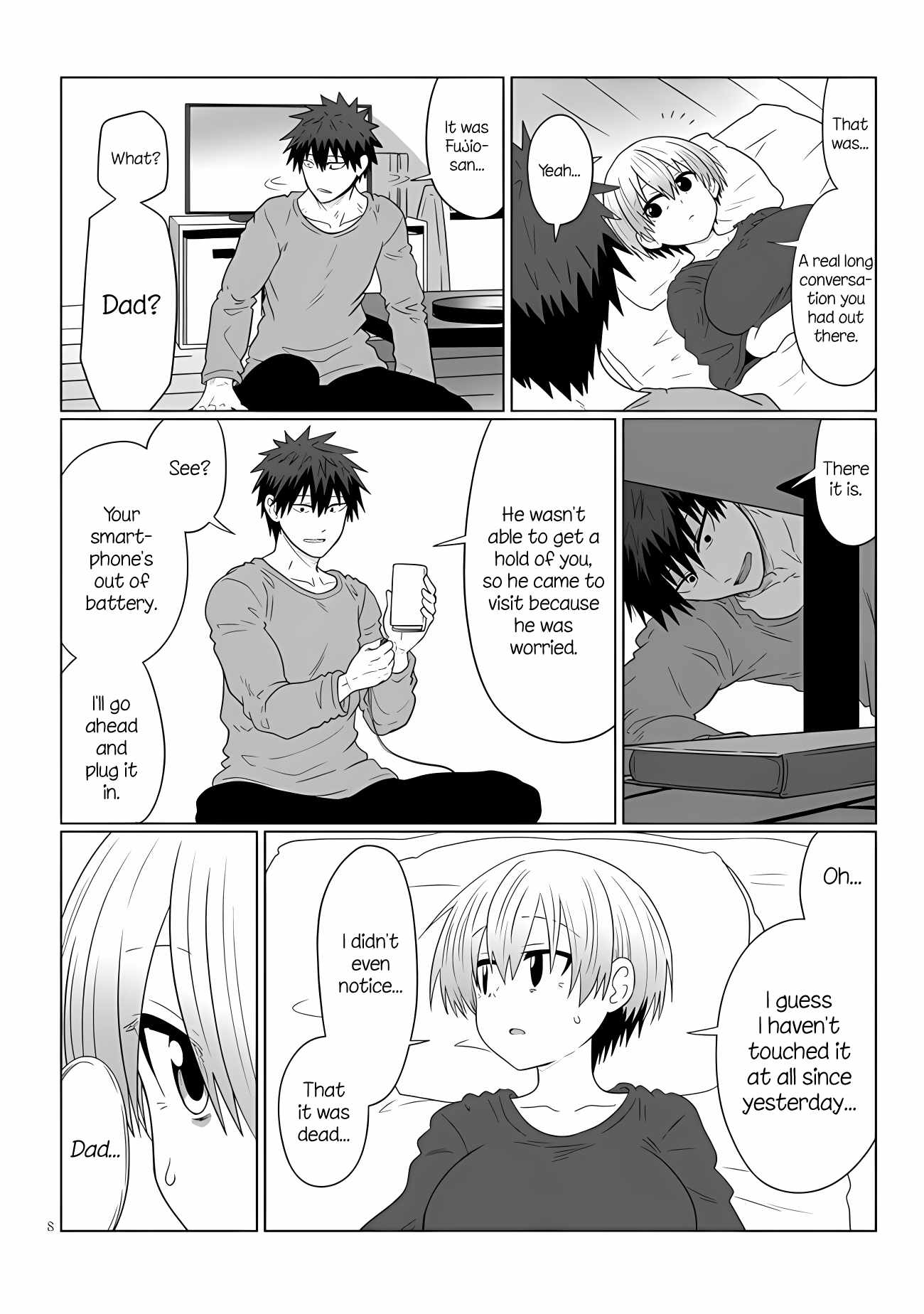 Uzaki-Chan Wa Asobitai! Chapter 108 page 8