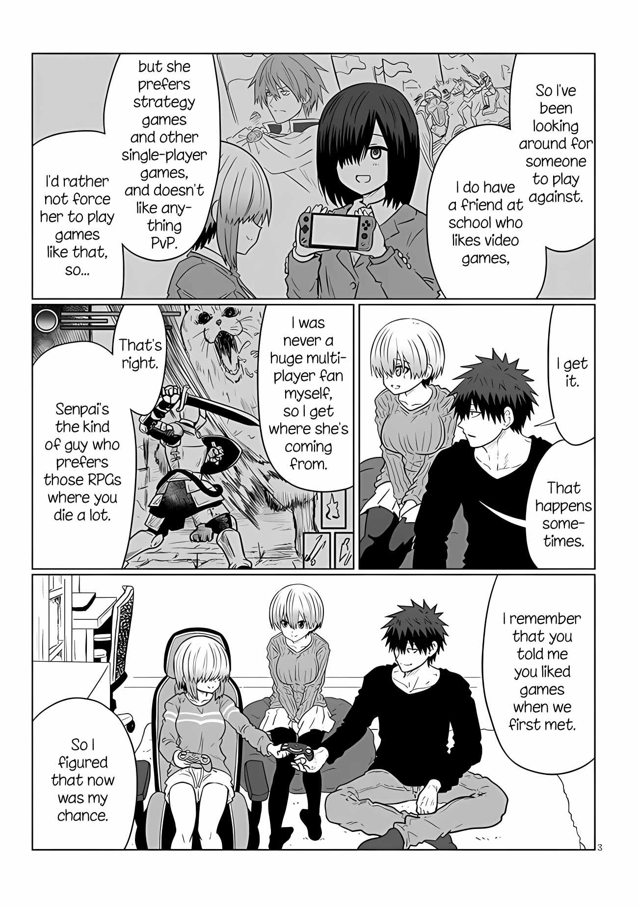 Uzaki-Chan Wa Asobitai! Chapter 110 page 3