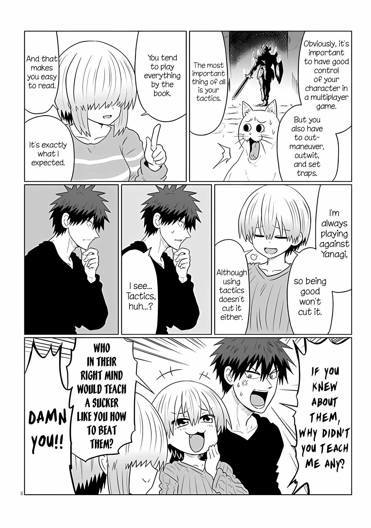 Uzaki-Chan Wa Asobitai! Chapter 110 page 8