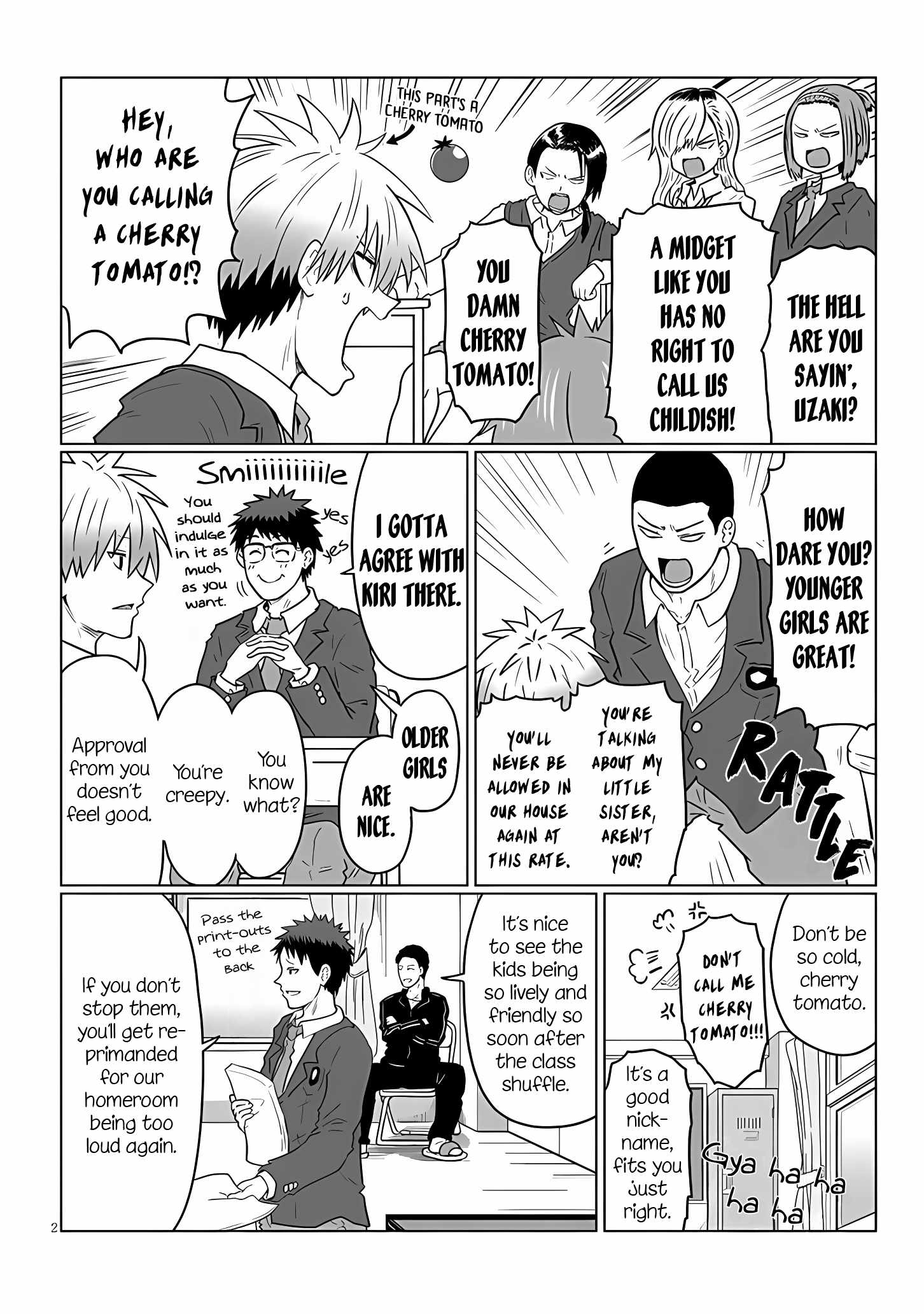 Uzaki-Chan Wa Asobitai! Chapter 112 page 2
