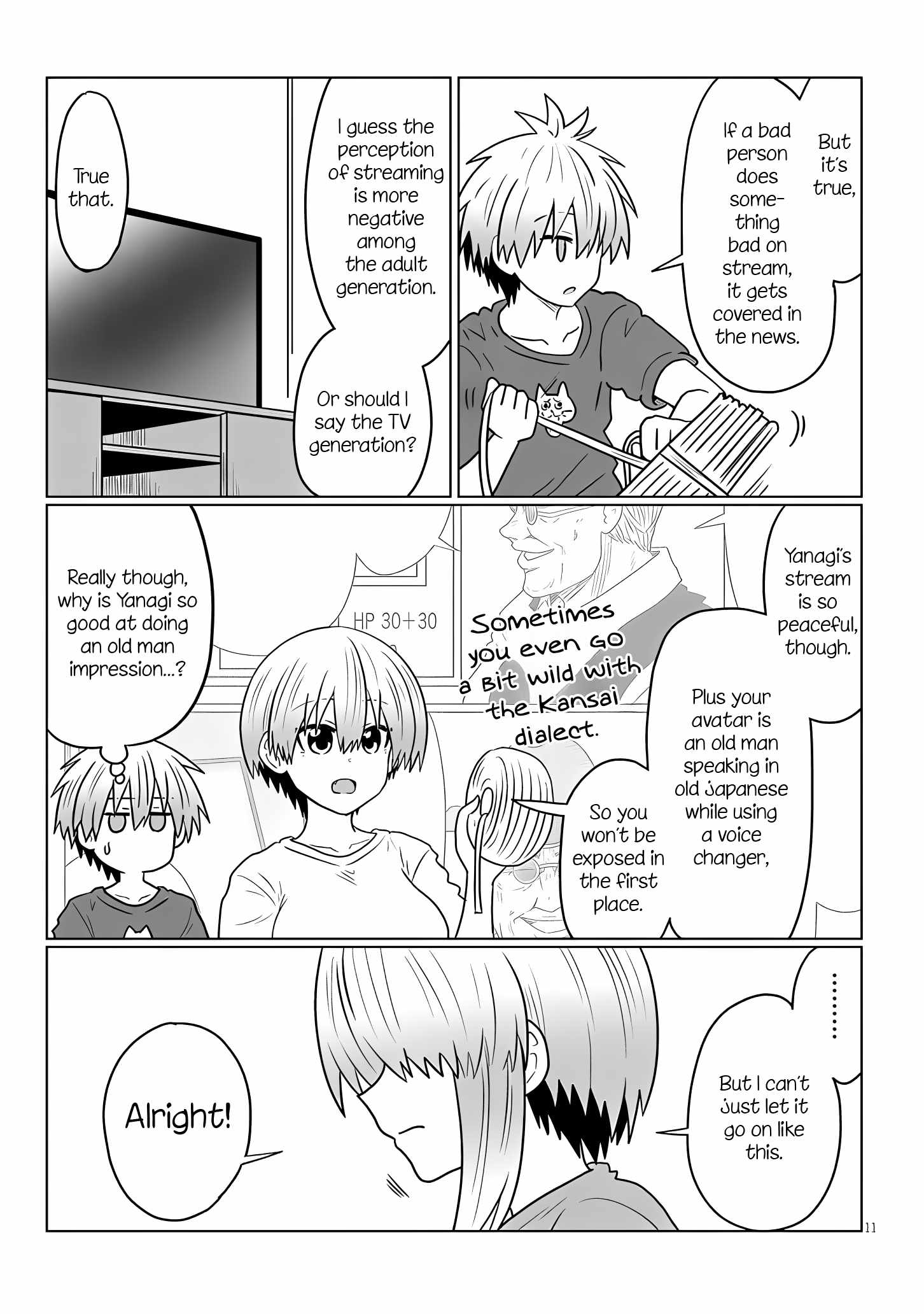 Uzaki-Chan Wa Asobitai! Chapter 116 page 11