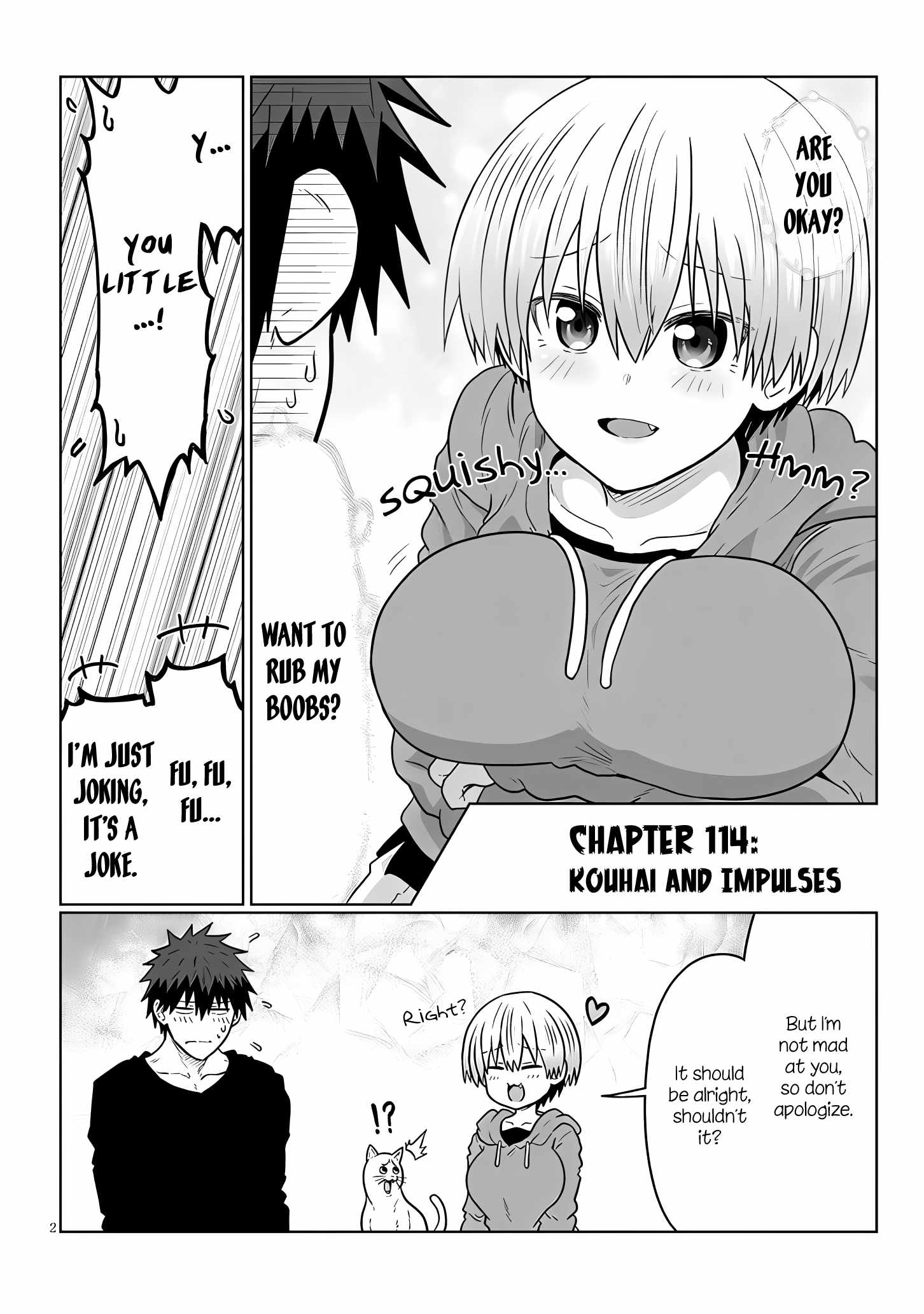 Uzaki-Chan Wa Asobitai! Chapter 114 page 2