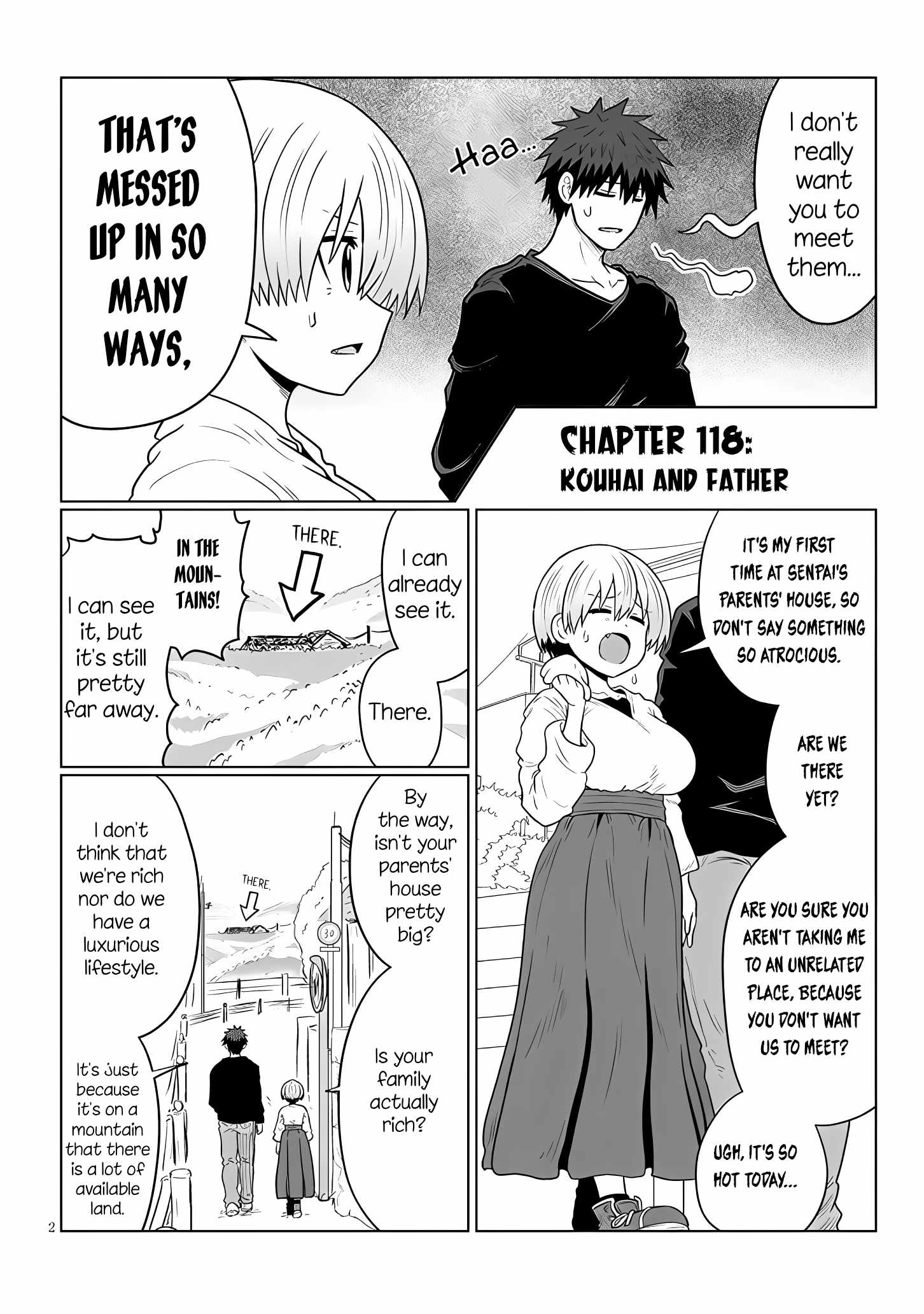 Uzaki-Chan Wa Asobitai! Chapter 118 page 2
