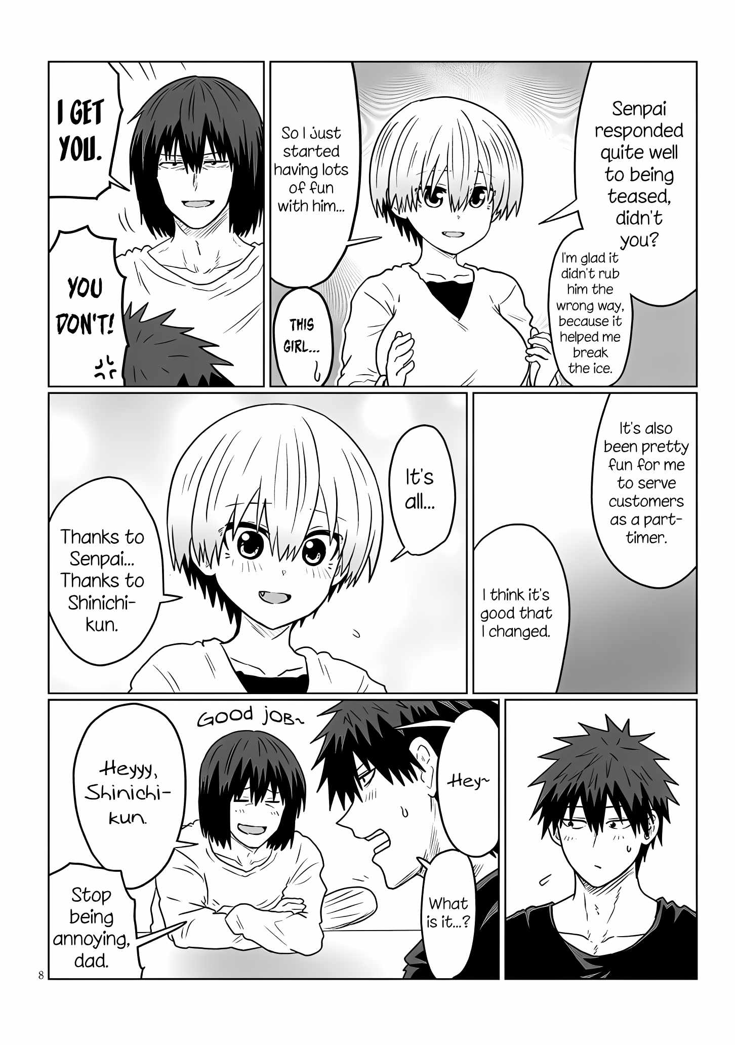 Uzaki-Chan Wa Asobitai! Chapter 118 page 8