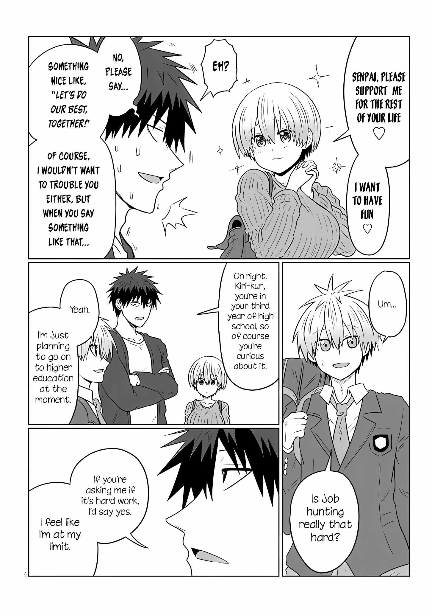 Uzaki-Chan Wa Asobitai! Chapter 120 page 4
