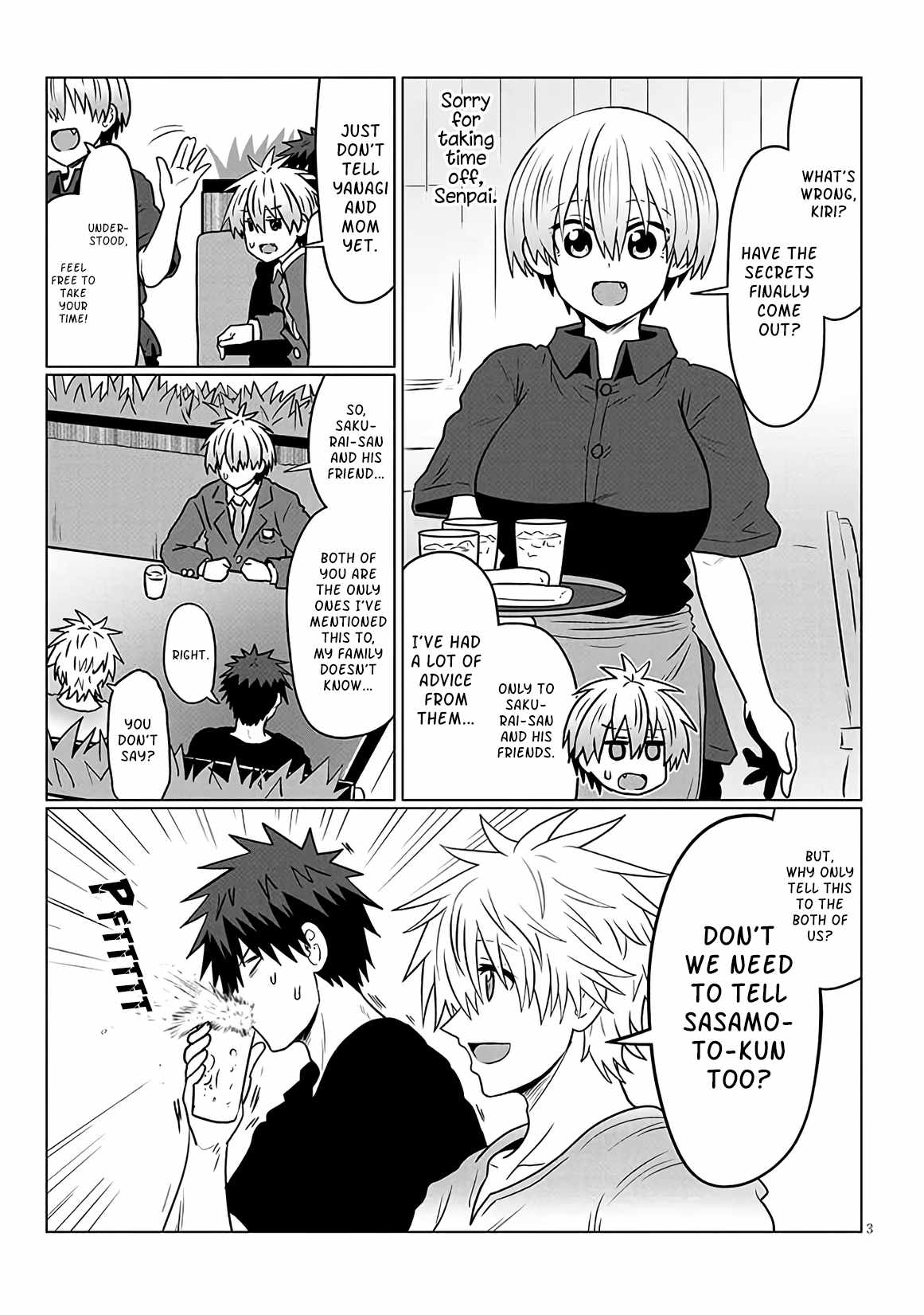 Uzaki-Chan Wa Asobitai! Chapter 124 page 3